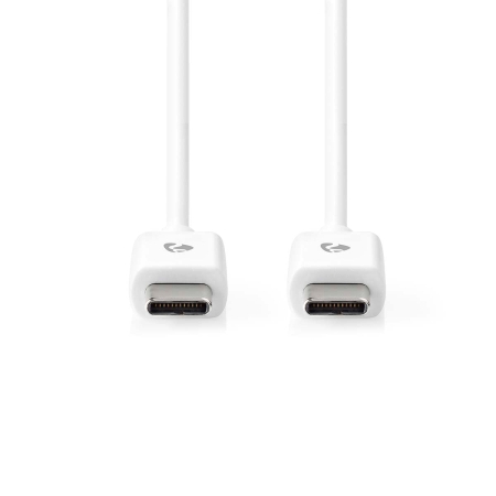 NEDIS 176CCGL60700WT10 USB-C-kaapeli, valkoinen, 1 metriä ryhmässä Kotihifi / Kaapelit / Digitaaliset kaapelit osoitteessa BRL (176CCGL60700WT10)