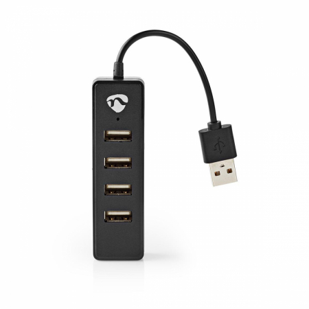 USB-hubb, 4-port ryhmässä Kotihifi / Kaapelit / Muut kaapelit ja adapterit @ BRL Electronics (176UHUBU2420BK)