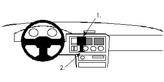 ProClip Monteringsbygel Ford Escort 91-95, Centrerad ryhmässä Autohifi / Mikä sopii autooni / Ford / Escort / Escort 1990-1995 @ BRL Electronics (240851901)