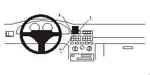 ProClip Monteringsbygel Fiat Punto 94-99, Centrerad ryhmässä Autohifi / Mikä sopii autooni / Fiat / Punto @ BRL Electronics (240852063)