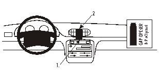 ProClip Monteringsbygel Hyundai Accent 95-99, Centrerad ryhmässä Autohifi / Mikä sopii autooni / Hyundai / Accent / Accent 1995-2002  @ BRL Electronics (240852124)