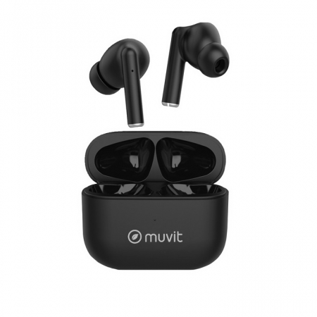 Muvit Feeling trådlösa in-ear hörlurar, svart ryhmässä Kotihifi / Kuulokkeet  / In-Ear @ BRL Electronics (261MCTWS3239)