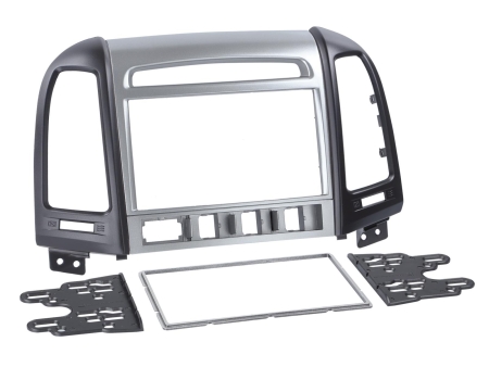 Asennuskehys 2-DIN Hyundai Santa Fe, hopea/musta ryhmässä Autohifi / Mikä sopii autooni / Hyundai / Santa Fe / Santa Fe 2006-2012 @ BRL (700381143431)