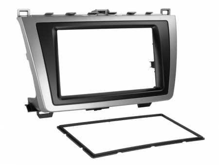 Asennuskehys 2-DIN Mazda 6, hopea/musta ryhmässä Autohifi / Mikä sopii autooni / Mazda / Mazda 6 / Mazda 6 2008-2012 @ BRL (700381170071)