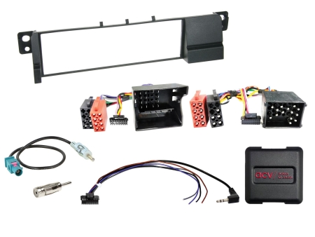 1-DIN Asennussarja BMW 3-sarja E46, Ohjauspyörän hallinta/antenniadapteri ryhmässä Autohifi / Mikä sopii autooni / BMW / BMW 3-sarja / BMW E36 1992-2002 / Vaihtaa stereo BMW E36 1992-2002 @ BRL (700611023011)