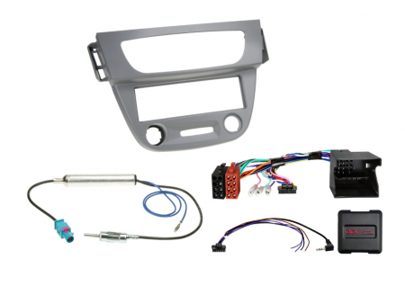 1-DIN Asennussarja Renault Megane/Fluence harmaa ryhmässä Autohifi / Mikä sopii autooni / Renault / Mégane / Mégane 2009-2016 @ BRL (700611250771)