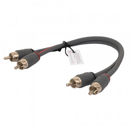 Auto-Connect kierretty matalatason kaapeli 0.25 metriä, Level 2 ryhmässä Autohifi / Kaapelit / Matalatasokaapelit @ BRL (720L2RCA025TB)