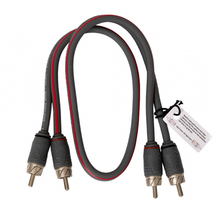 Auto-Connect kierretty matalatason kaapeli 0.5 metriä, Level 2 ryhmässä Autohifi / Kaapelit / Matalatasokaapelit @ BRL (720L2RCA05TB)