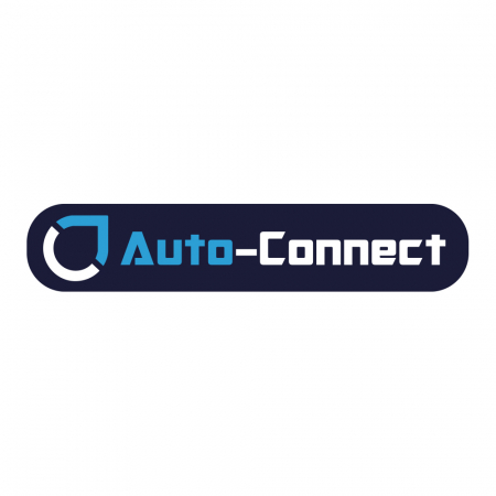 Auto-Connect-klistermärke 14x3cm, blå ryhmässä Autohifi / Tarvikkeet / Merchandise @ BRL Electronics (729LOGOFBL)
