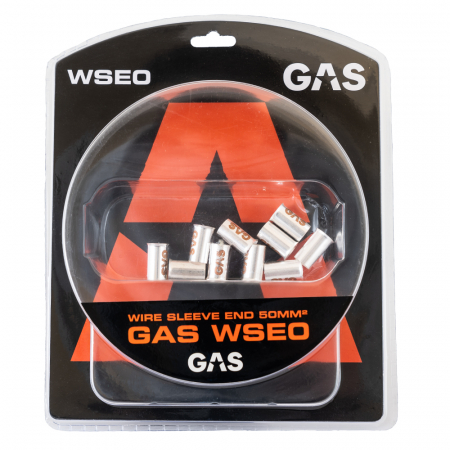 GAS 10-pack änd-/kabelhylsor, 50mm²-kabel ryhmässä Autohifi / Tarvikkeet / Asennustarvikkeet @ BRL Electronics (910WSE0)