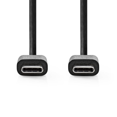 NEDIS CCGL60700 USB-C 2.0 -kaapeli, musta, 1 metri