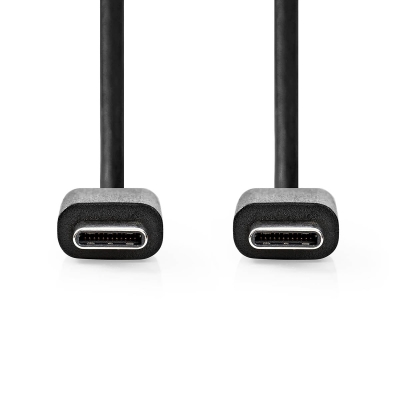 NEDIS 176CCGL60700BK30 USB-C-kaapeli, musta, 3 metriä