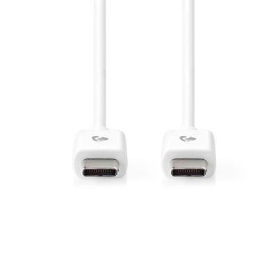 NEDIS 176CCGL60700WT20 USB-C-kaapeli, valkoinen, 2 metriä