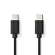NEDIS CCGL60700 USB-C 2.0 -kaapeli, musta, 1 metri NEDIS CCGL60700 USB-C 2.0 -kaapeli, musta, 1 metri