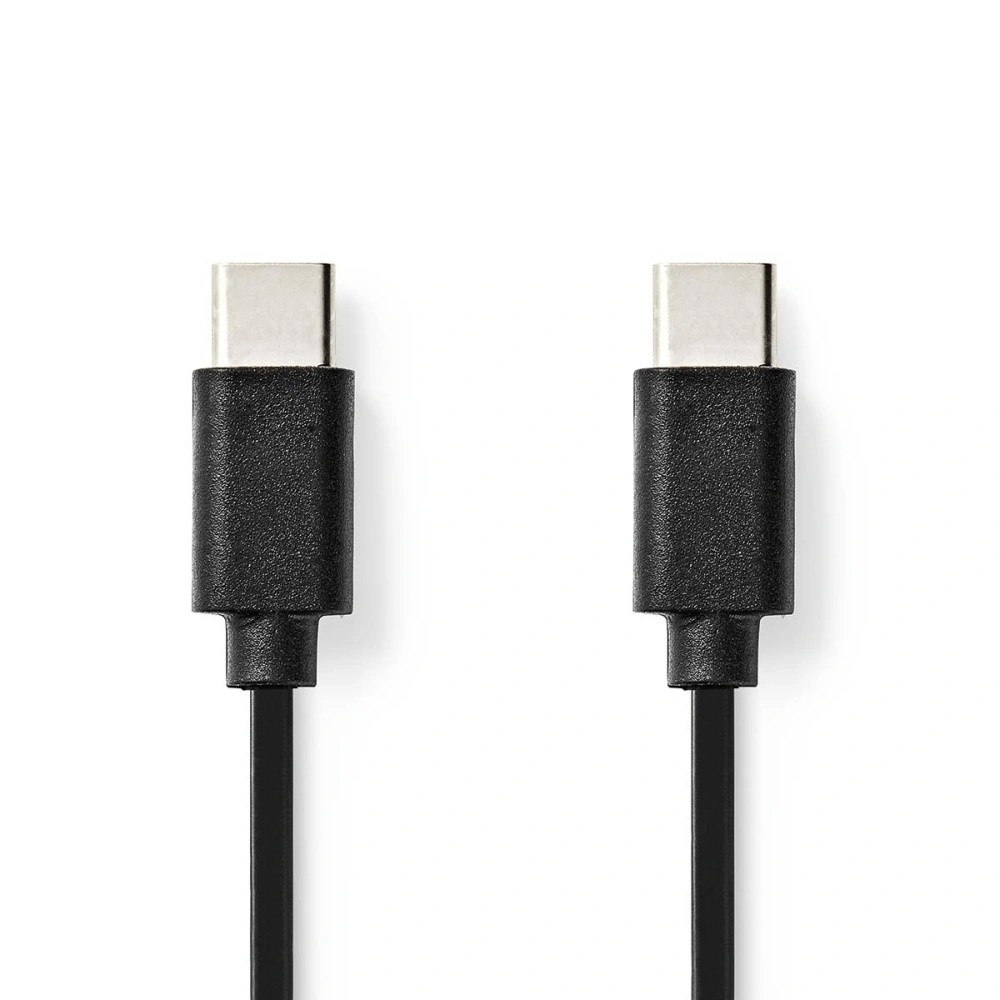 NEDIS CCGL60700 USB-C 2.0 -kaapeli, musta, 2 metriä