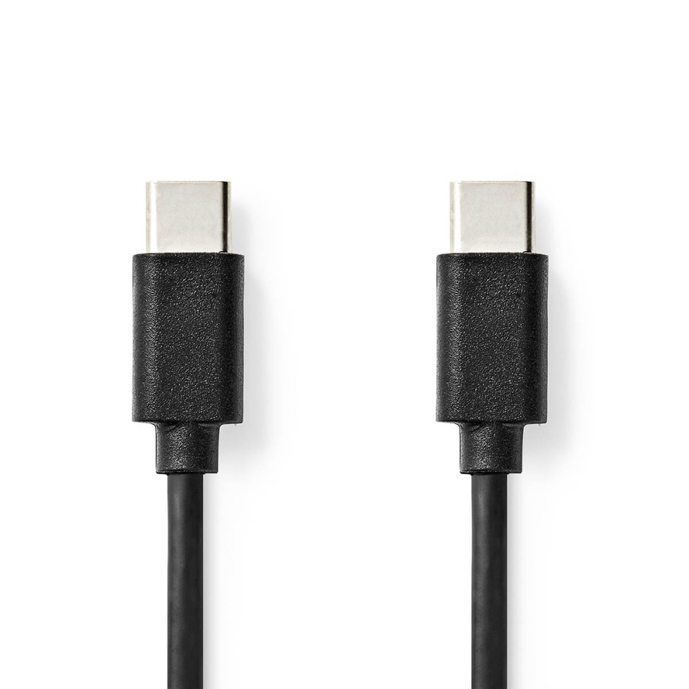 NEDIS 176CCGL60700BK30 USB-C-kaapeli, musta, 3 metriä