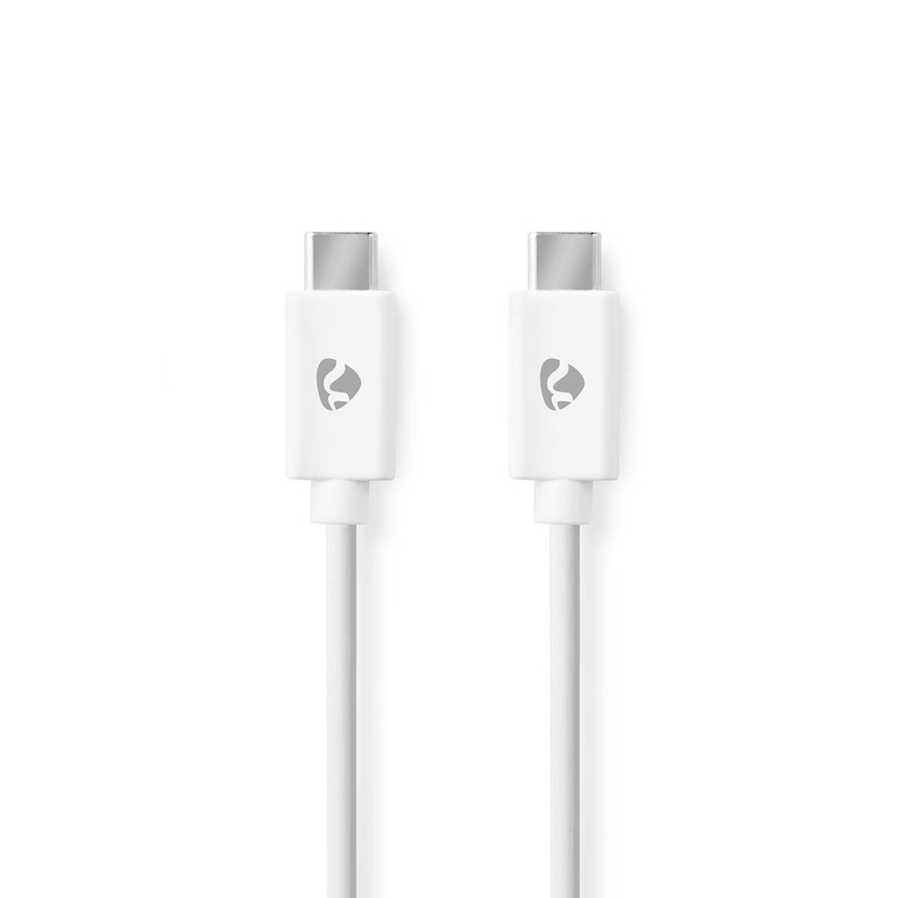 NEDIS 176CCGL60700WT30 USB-C-kaapeli, valkoinen, 3 metriä