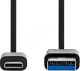 NEDIS CCGW61600BK10 USB-A-USB-C-kaapeli, musta, 1 metri NEDIS CCGW61600BK10 USB-A-USB-C-kaapeli, musta, 1 metri
