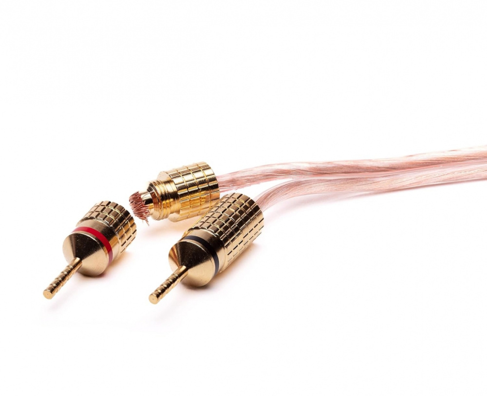 Analogis Speaker Cable Pins kaiutinkaapeliliittimet, 4 kpl