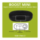 Dayton Audio Boost Mini, portabel Bluetooth-högtalare