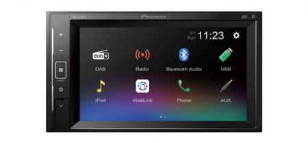 Pioneer DMH-A240DAB, bilstereo med Bluetooth, DAB+ och 3 par lågnivå ryhmässä Autohifi / Autostereot / 2-din @ BRL Electronics (135DMHA240DAB)