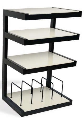 Norstone Esse Hifi Vinyl, vit stereobänk ryhmässä Kotihifi / Tarvikkeet / Laitetasot ja mediakalusteet @ BRL (143ESSEHIFIVWH)