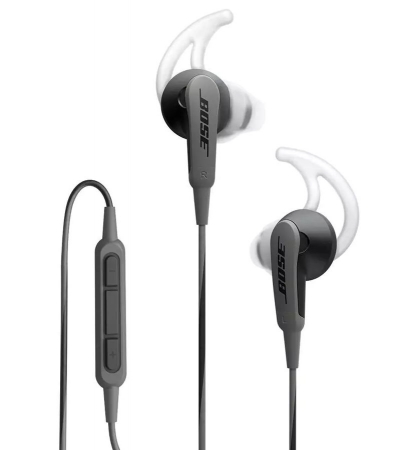 Bose SoundSport in-ear hörlurar - Apple-enheter Svart ryhmässä Kotihifi / Kuulokkeet  / In-Ear @ BRL Electronics (1617417760010)