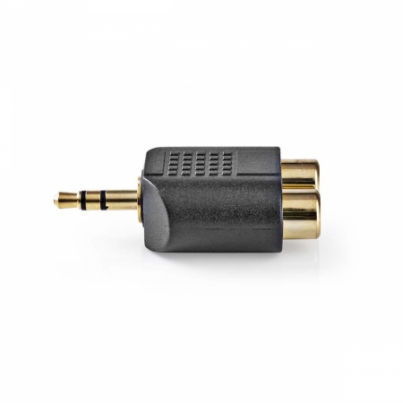 Nedis stereoadapter 1x 3,5mm hane till 2x RCA hona ryhmässä Kotihifi / Kaapelit / Muut kaapelit ja adapterit @ BRL Electronics (176CABW22940AT)