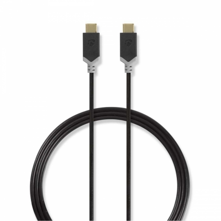 Nedis USB 2.0 USB-C hane till USB-C hane, 1m ryhmässä Autohifi / Älypuhelin autossa / Tarvikkeet @ BRL (176CCBW60700AT10)