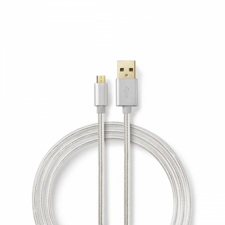 Nedis USB 2.0-kabel A-hane till Micro B-hane ryhmässä Autohifi / Älypuhelin autossa / Tarvikkeet @ BRL Electronics (176CCTB60500ALVAR)