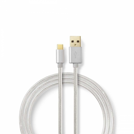 Nedis USB-A till USB-C kabel ryhmässä Autohifi / Älypuhelin autossa / Tarvikkeet @ BRL Electronics (176CCTB60600ALVAR)