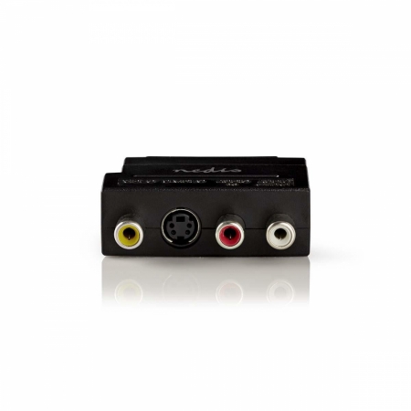 Nedis SCART-adapter, SCART-hane - 3xRCA & S-video hona ryhmässä Kotihifi / Kaapelit / Muut kaapelit ja adapterit @ BRL (176CVBW31902AT)