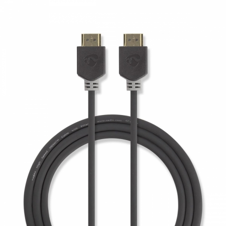 Nedis höghastighets HDMI-kabel med Ethernet, 0.5m