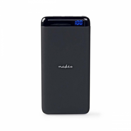 Nedis powerbank 15 000 mAh med 2x USB-A utgångar ryhmässä Kotihifi / Tarvikkeet / Varavirtalähteet @ BRL Electronics (176UPBK15001BK)