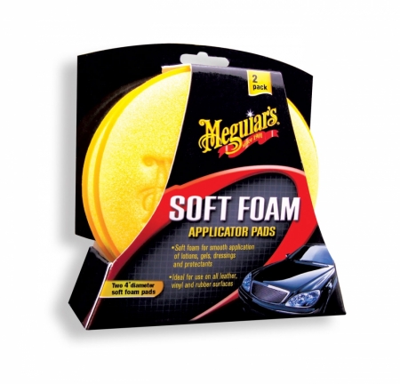 Meguiars Soft Foam Aplicator Pads 4st ryhmässä Autohifi / Autonhoito / Tarvikkeet ja työkalut @ BRL Electronics (178W0004)