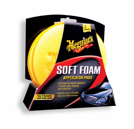 Meguiars Soft Foam Aplicator Pads 4st ryhmässä Autohifi / Tarvikkeet / Autonhoito / Tarvikkeet ja työkalut @ BRL Electronics (178W0004)