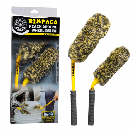 Chemical Guys Rimpaca Reach Around Ultimate Wheel Brush Set, 2-pack ryhmässä Autohifi / Autonhoito / Lentopurkuainetta ja vanteen puhdistusaineita @ BRL Electronics (179ACC615)