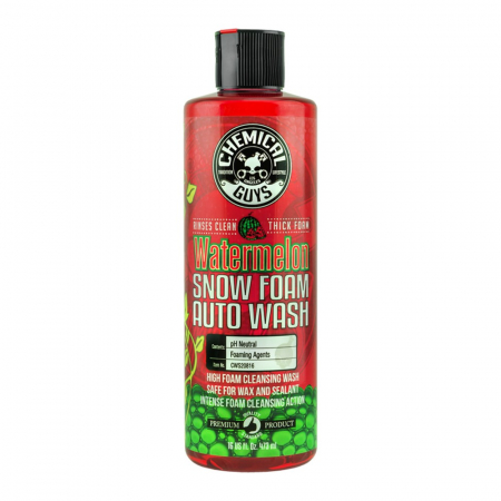 Chemical Guys Watermelon Snow Foam skummande bilschampo, 473 ml ryhmässä Autohifi / Tarvikkeet / Autonhoito / Pesu ja puhdistus @ BRL Electronics (179CWS20816)