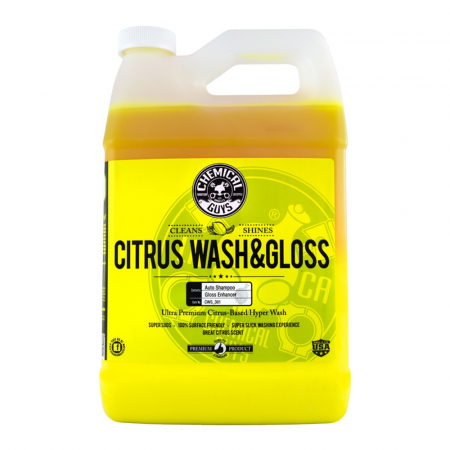 Chemical Guys Citrus Wash & Gloss bilschampo, 3.7 liter ryhmässä Autohifi / Tarvikkeet / Autonhoito / Pesu ja puhdistus @ BRL Electronics (179CWS301)