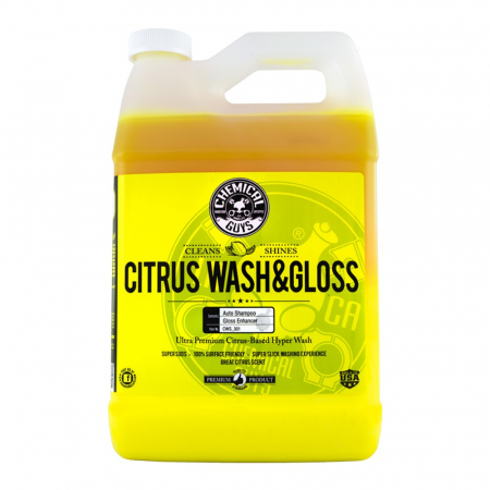 Chemical Guys Citrus Wash & Gloss bilschampo, 3.7 liter ryhmässä Autohifi / Autonhoito / Autoshampoo @ BRL Electronics (179CWS301)