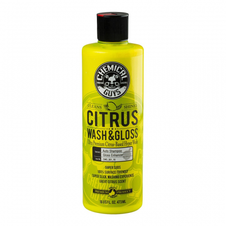 Chemical Guys Citrus Wash & Gloss bilschampo, 473 ml ryhmässä Autohifi / Tarvikkeet / Autonhoito / Pesu ja puhdistus @ BRL Electronics (179CWS30116)