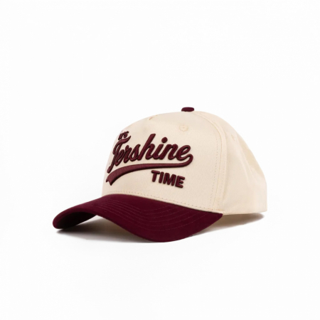 Tershine Baseball-lippis - Tershine Time, off-white/maroon ryhmässä Autohifi / Tarvikkeet / Merchandise @ BRL (184BASEBALLTTBM)