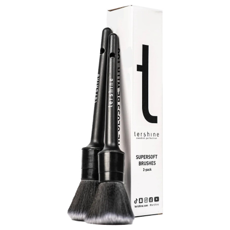 Tershine Supersoft Brushes, erittäin pehmeät penslat, 2-pakkaus ryhmässä Autohifi / Autonhoito / Moottorin pesu @ BRL Electronics (184SOFTKIT)
