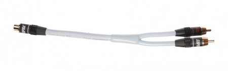 SUPRA Y-Link Adapter F-M 25 cm, 1 hona till 2 hanar ryhmässä Kotihifi / Kaapelit / Subwooferkaapelit @ BRL Electronics (215YLINK1F2M)