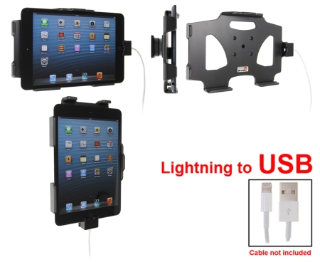 Brodit Kiinnike kaapeliliitäntään, Apple iPad Mini (A1432, A1454, A1455)  ryhmässä Autohifi / Älypuhelin autossa / Älypuhelimen pidikkeet @ BRL (240514448)