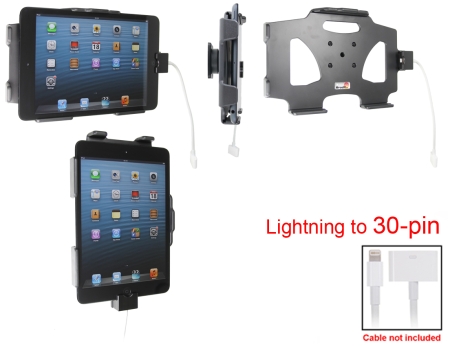 Brodit Kiinnike kaapeliliitäntä varten, Apple iPad Mini (A1432, A1454, A1455)  ryhmässä Autohifi / Älypuhelin autossa / Älypuhelimen pidikkeet @ BRL (240514449)