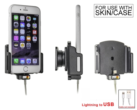 Brodit Kaapelikytkentäteline, Apple iPhone 6S/7/8/SE 2nd Gen 2020/X/Xs ryhmässä Autohifi / Älypuhelin autossa / Älypuhelimen pidikkeet @ BRL (240514795)