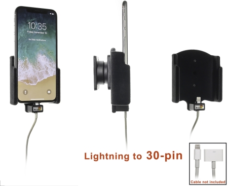 Brodit Kiinnike kaapeliliitäntään, Apple iPhone X/Xs ryhmässä Autohifi / Älypuhelin autossa / Älypuhelimen pidikkeet @ BRL (240515997)