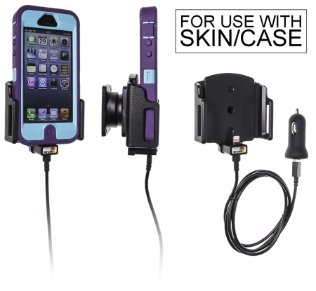 Brodit aktiivinen pidike USB-kaapelilla ja tupakansytyttimen adapterilla, Apple iPhone 5/5C/5S/SE ryhmässä Autohifi / Älypuhelin autossa / Älypuhelimen pidikkeet @ BRL (240521504)