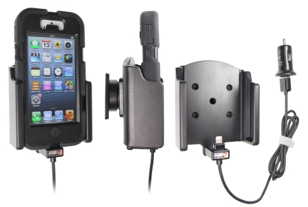 Brodit aktiivinen pidike USB-kaapelilla ja tupakansytyttimen adapterilla, Apple iPhone 5/5S/SE ryhmässä Autohifi / Älypuhelin autossa / Älypuhelimen pidikkeet @ BRL (240521512)